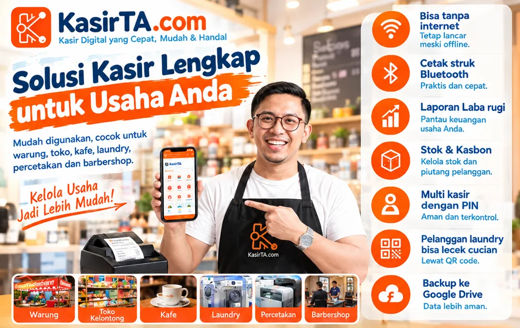Techno Creative Kendari Rilis Aplikasi KasirTA: Satu Aplikasi untuk Semua Jenis Usaha UMKM