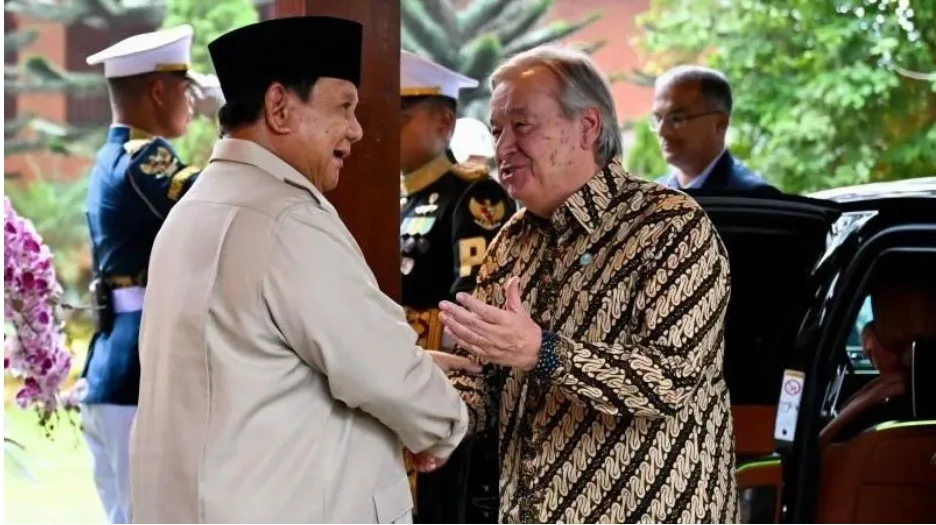 Isi Pertemuan Presiden Prabowo dan Sekjen PBB di Hambalang